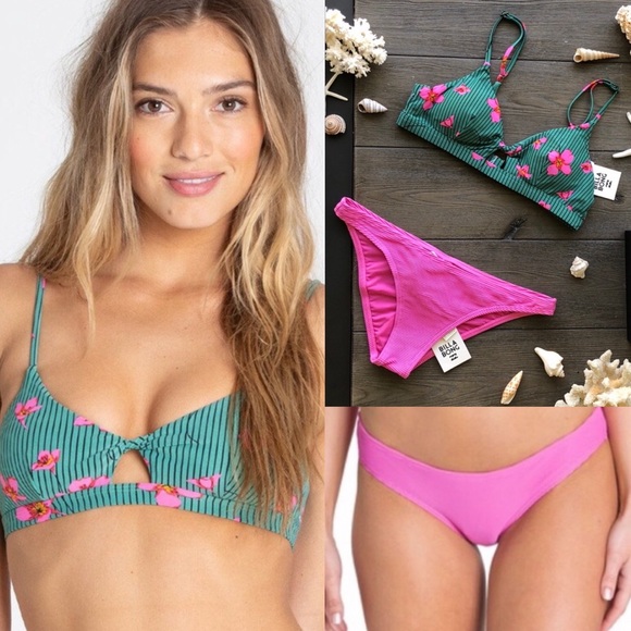 Billabong Swim Billabong Seain Green Bikini Set Poshmark